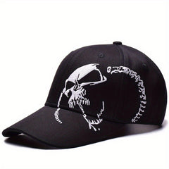 Men's Skull Pattern Sunscreen Hat