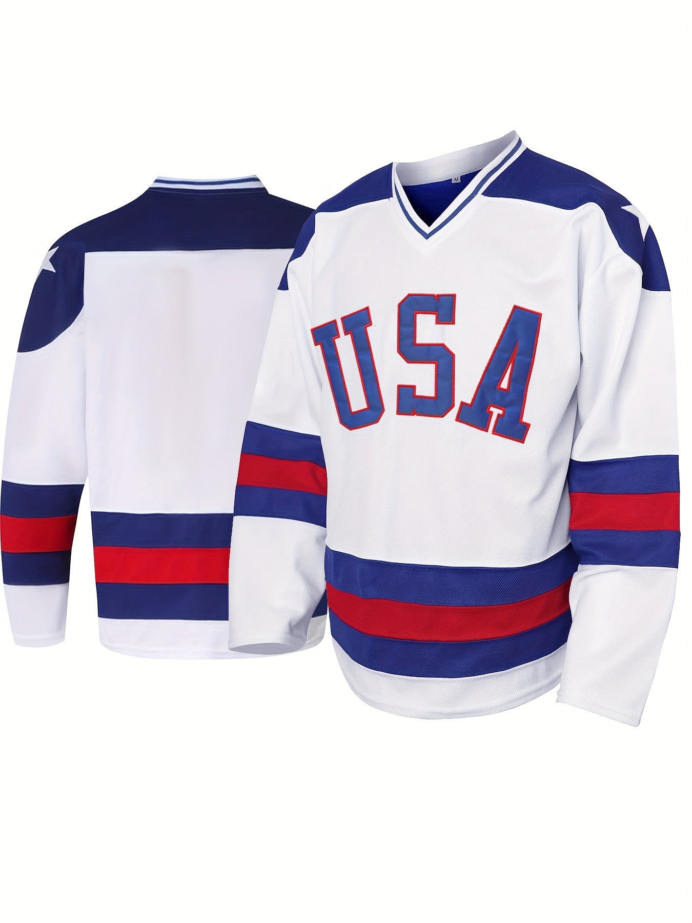 Men's Retro Ice Hockey Jersey Stitched Sweatshirt