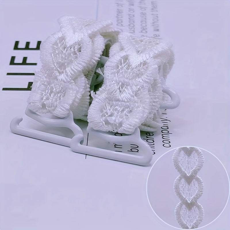 Heart Embroidery Shoulder Straps Invisible Adjustable Underwear Straps