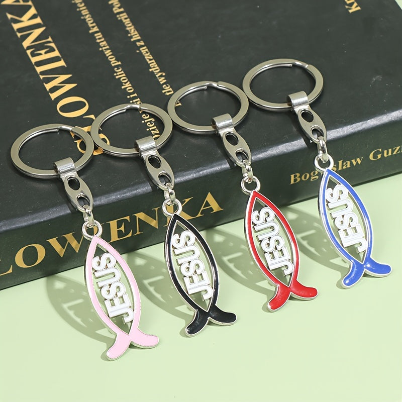 Fish Keychain Metal Charm Pendant Decoration Gift