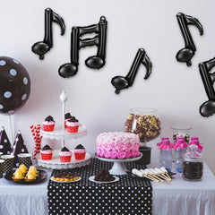 10pcs Musical Note Foil Mylar Balloon Music Party Decoration