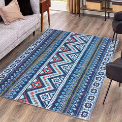 Soft Geometric Fluffy Area Rugs Absorbent Bath Mat with Anti-Slip Backing