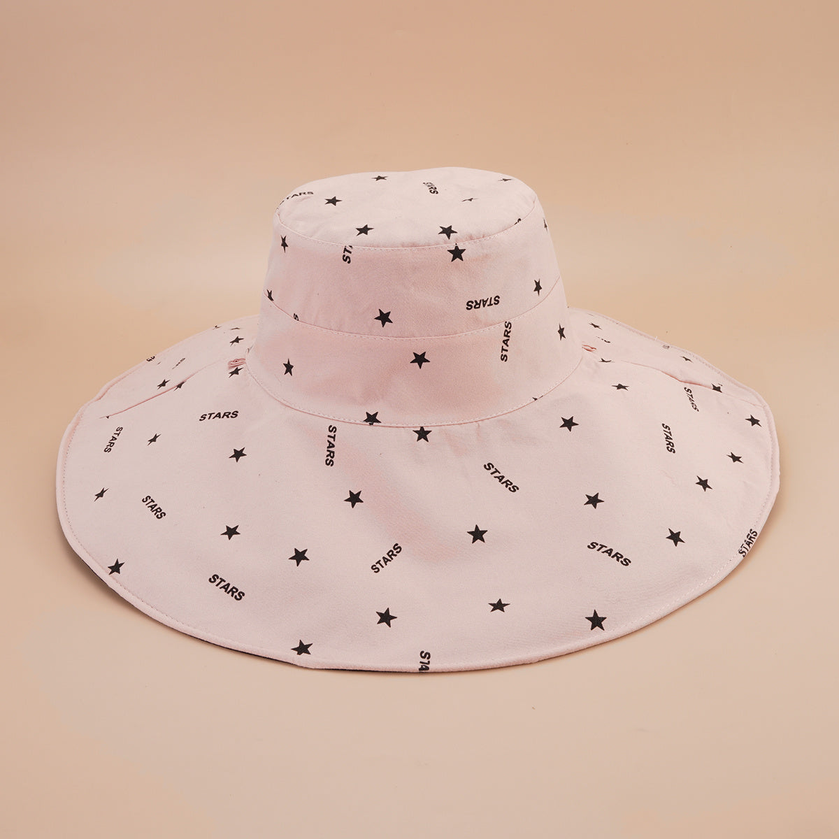 Sunscreen Bucket Hat Reversible UV Protection Fisherman Cap Star Print