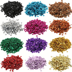 1200pcs Silvery Bottom Colorful Sequins DIY Hand sewn Sequins