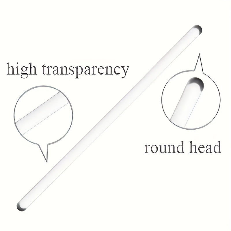 5pcs Glass Rod Stirrers for Mixing Beverages & Chemicals