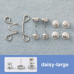 Daisy Pattern Safety Brooch Pin Buckle Minimalist Waist Tightener
