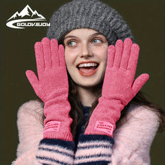Winter Knitted Gloves for Men and Women, Warm Windproof Touch Screen Gloves