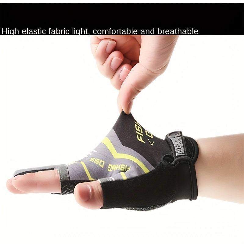 Breathable Fingerless Fishing Gloves for Outdoor Adventures