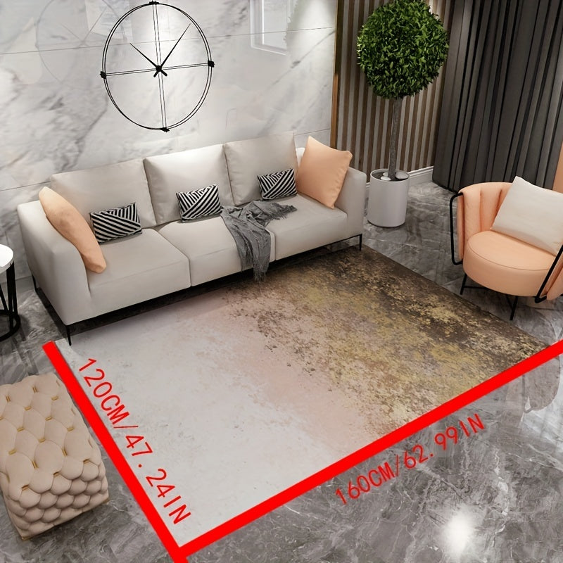 Modern Abstract Area Rugs Soft Crystal Velvet Carpet TPR Anti slip Bottom