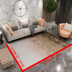 Modern Abstract Area Rugs Soft Crystal Velvet Carpet TPR Anti slip Bottom