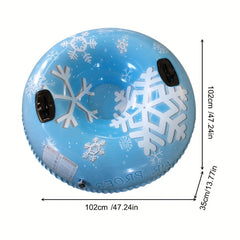 Inflatable Skiing Board Snow Tube for Outdoor Winter Fun