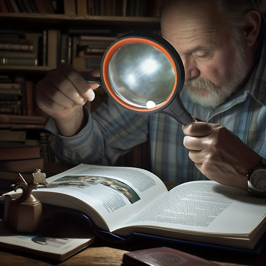Sky 75mm 10X Handheld Magnifying Glass Shatterproof Reading Magnifier