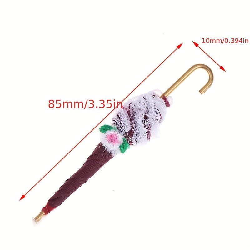 1:12 Dollhouse Royal Lady Lace Umbrella Accessory