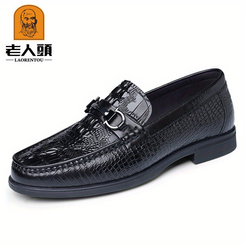 Men's Textured Loafer Shoes Non-slip Slip On Spring Summer