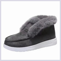Women's Snow Shoes Warm Faux Fur Trim Winter Boots