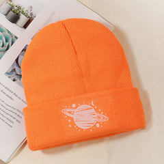 Planet Dots Knit Casual Beanie