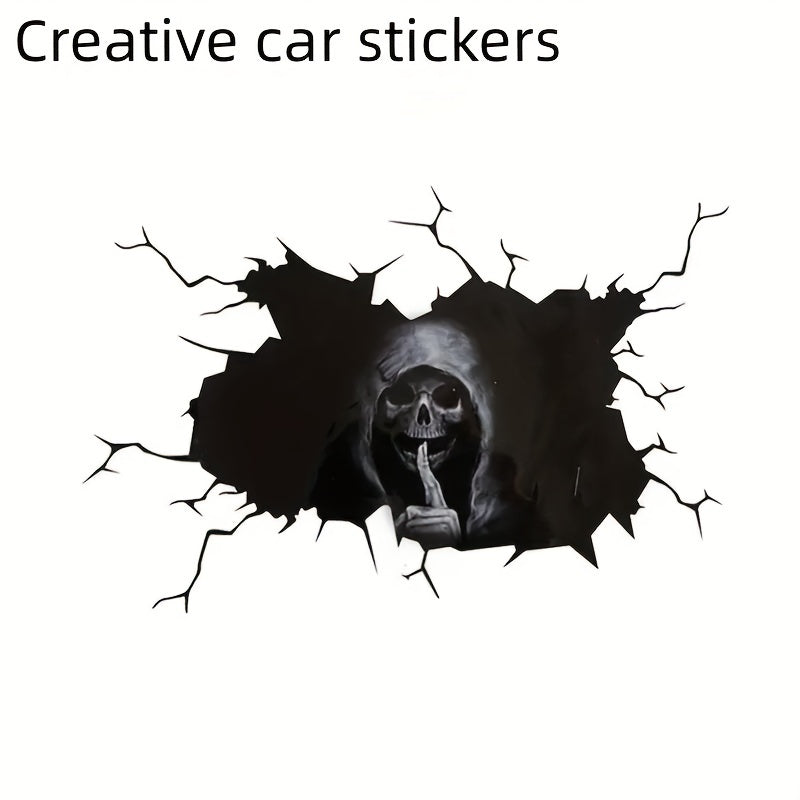 Waterproof Scary Skull Bone Skeleton Rear Window Decal