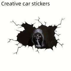 Waterproof Scary Skull Bone Skeleton Rear Window Decal