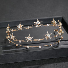 Rhinestone Star Hairband Headband Bridal Wedding Party Tiara