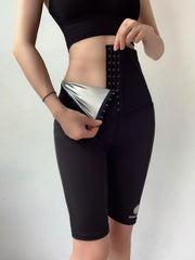 High Waist Three Breasted Button Leggings