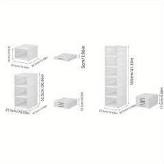Folding Shoe Box With Door Dustproof Shoes Storage Box Household Organizer