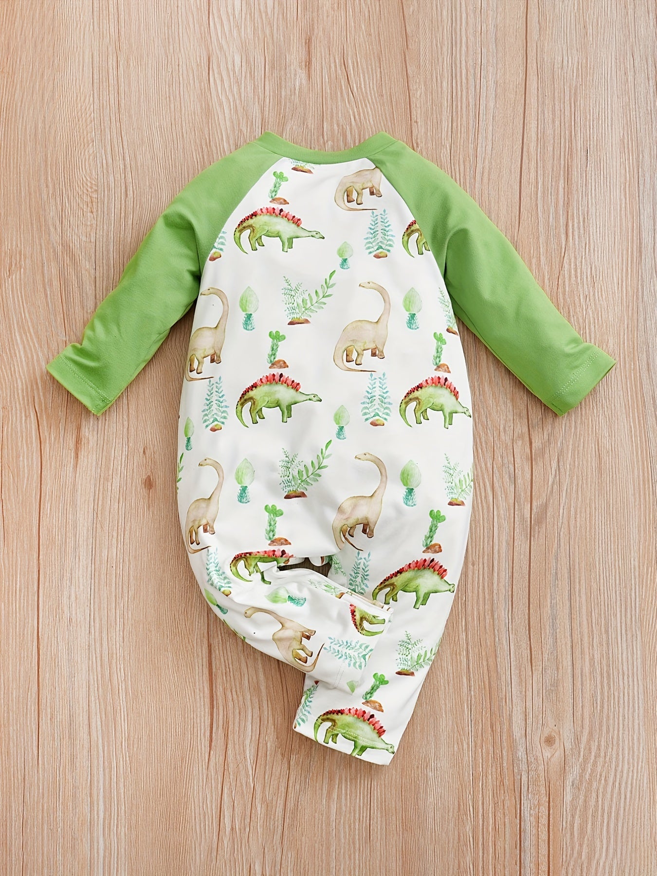 Dinosaur Print Long Sleeve Baby Bodysuit