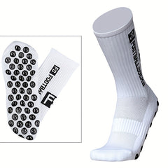 6 Pairs Silicone Non slip Football Socks for Men and Women