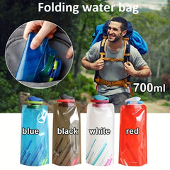 700ML Sports Folding Water Bag Portable Plastic Bottle