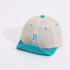 Embroidery Mesh Baseball Cap Sun Protection Hat For Outdoor Activities