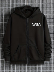 Casual Hoodie Boys Girls Sweatshirt Top Zipper Up Pockets Gift