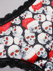3 Pack Plus Size Christmas Gothic Panties Set Women's Plus Christmas