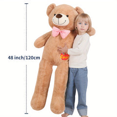 Jumbo Teddy Bear Stuffed Animal Brown Plush Toy Giant Pillow Girlfriend Gift