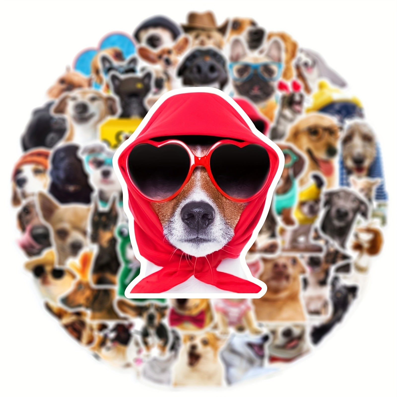 50pcs Dog Stickers Pack For Water Bottle Dog For Adults Women Teens Girls Boys