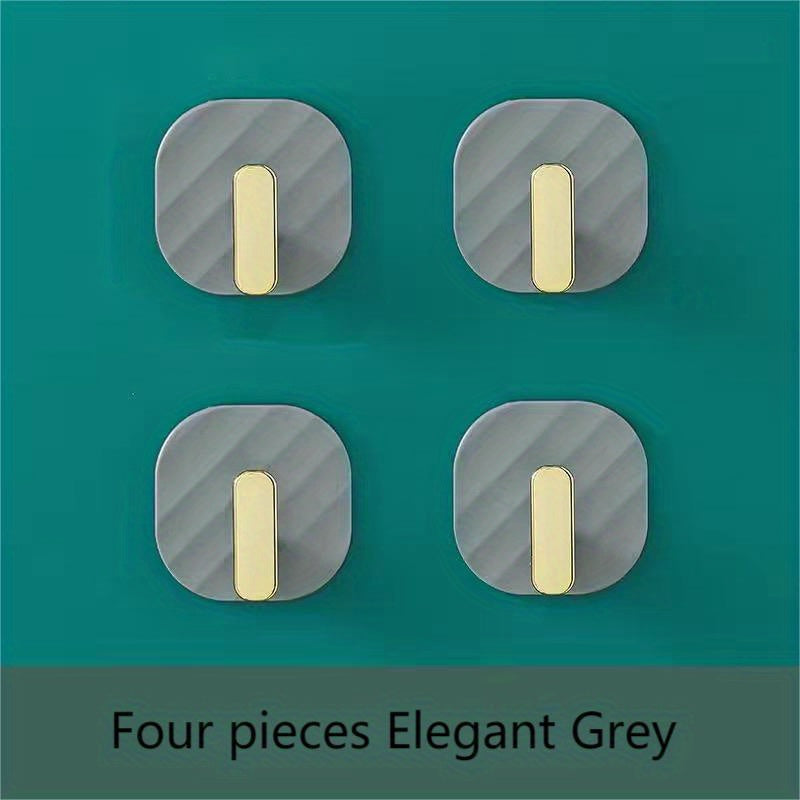 Adhesive Hooks for Hanging Clothes and Towels - Set of 4