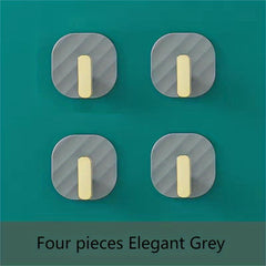 Adhesive Hooks for Hanging Clothes and Towels - Set of 4