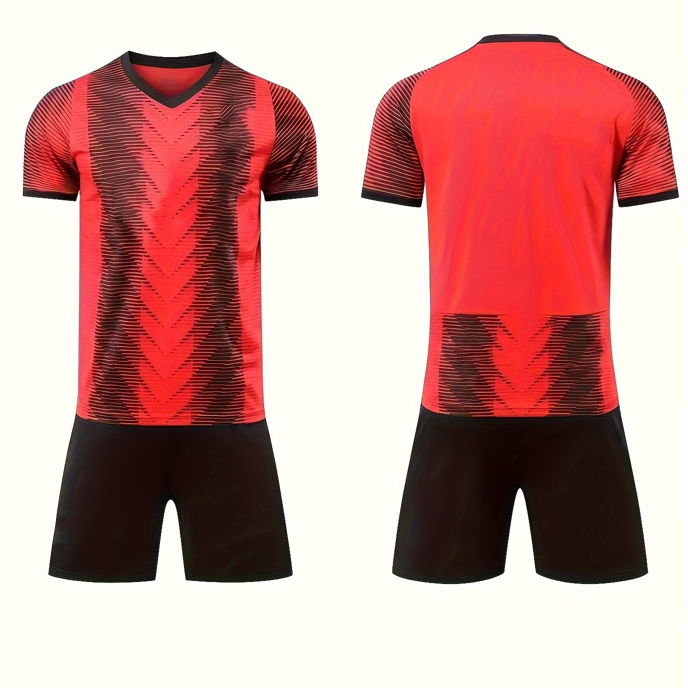 2Pcs Boys Soccer Jersey & Shorts Set, Quick Dry Football Clothes