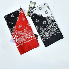 Polyester Cashew Flower Square Scarf Dress Up Paisley Turban