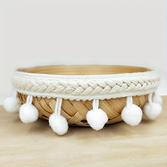 Ethnic Style Fur Ball Lace Skirt Curtain Tassel DIY Decoration