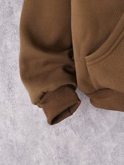 Boys Brown Hoodie Jacket