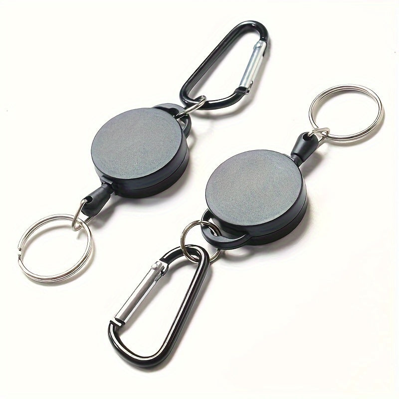 Creative Key Ring Holder Carabiner Retractable for Camping
