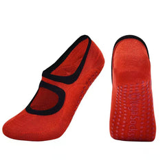 3 Pairs Women's Strap Anti slip Lady Yoga Socks Purity Ballet Sports