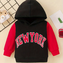 Baby Boys Block Hooded Sweatshirt Kids Hoodie
