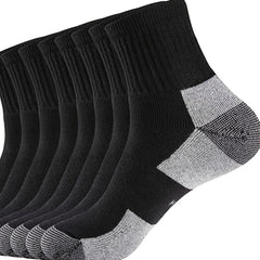 2 Pairs Men's Mid Crew Sport Socks Sweat Absorbing Cotton Blend