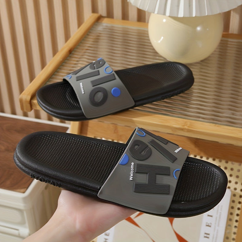 Men's Lightweight Slip On Slides Soft Sole House Slippers