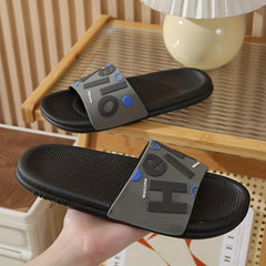 Men's Lightweight Slip On Slides Soft Sole House Slippers