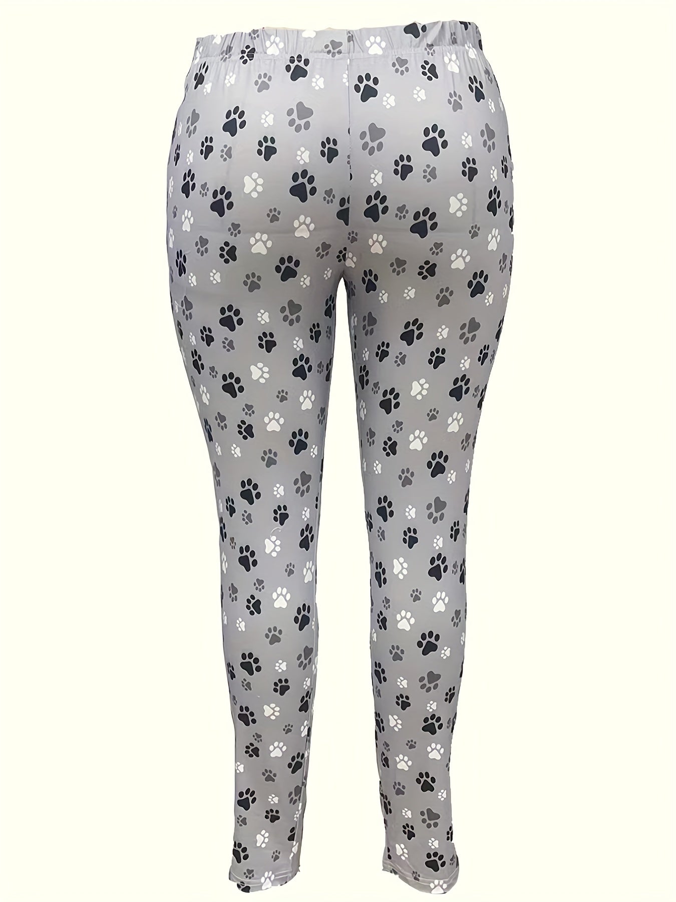 High Rise Paw Print Leggings