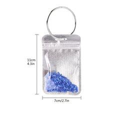 100pcs Ziplock Bags and 2pcs Metal Split Ring 5D DIY Diamond Painting Tools