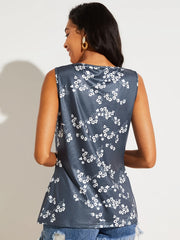 Floral Print Sleeveless Tank Top for Women