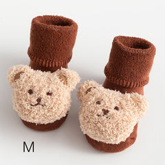 Baby Bear Non Slip Floor Socks Toddler Walking Socks for Autumn & Winter