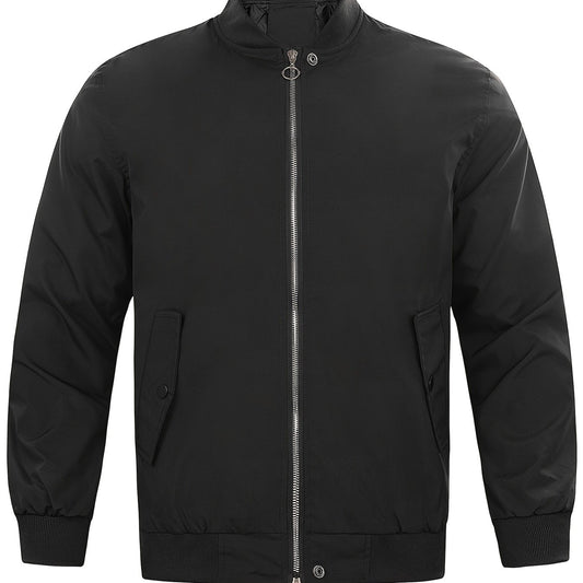 Men's Zip Up Baseball Jacket for Autumn Winter